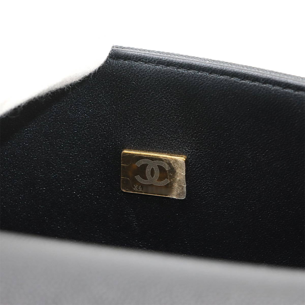 BOY CHANEL Small Chain Shoulder Bag Leather Black A67085