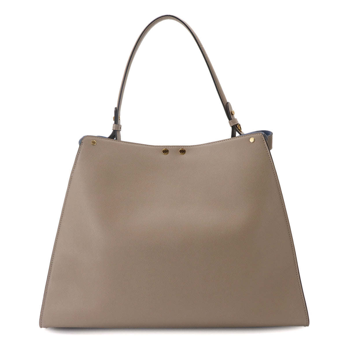 Way Large Tote Bag Leather Gray 8BN369