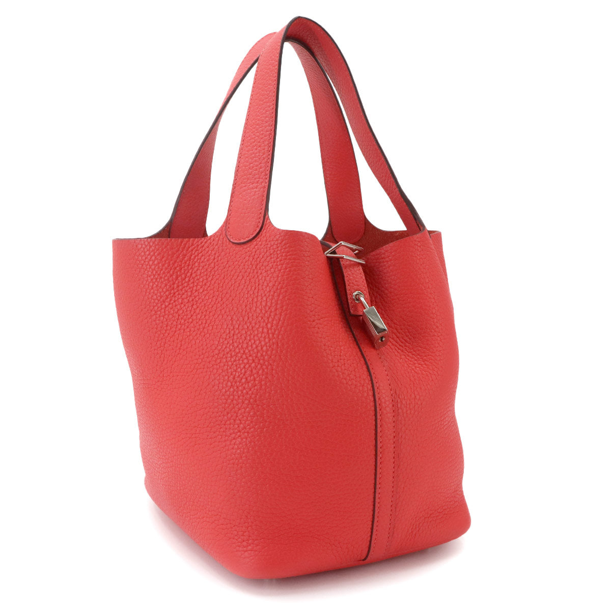 Picotin Lock MM Hand Bag Taurillon Clemence Rose Jaipur