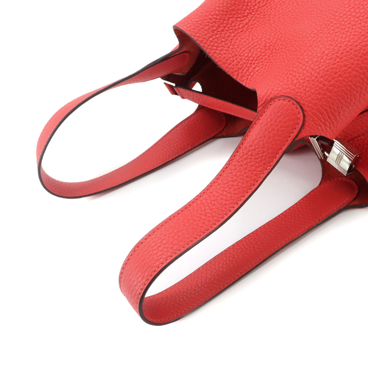 Picotin Lock MM Hand Bag Taurillon Clemence Rose Jaipur