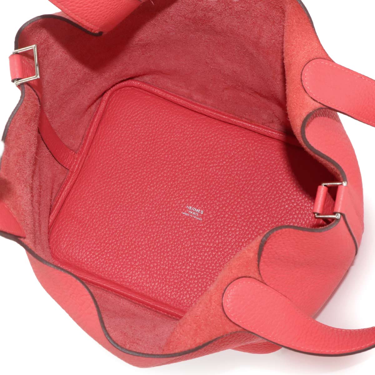 Picotin Lock MM Hand Bag Taurillon Clemence Rose Jaipur