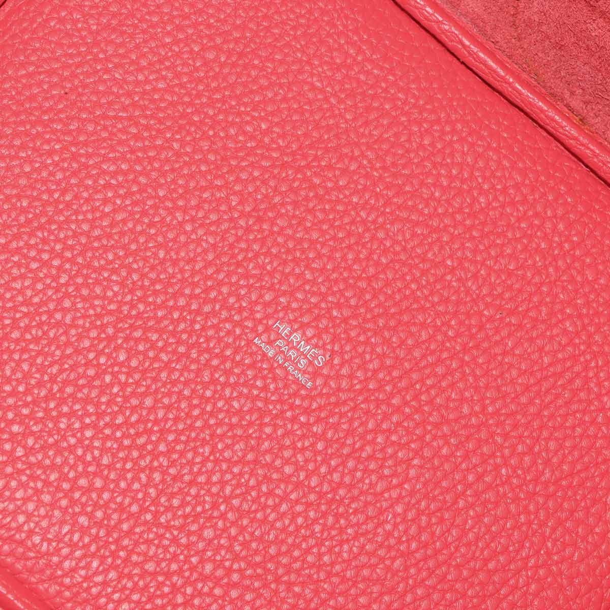Picotin Lock MM Hand Bag Taurillon Clemence Rose Jaipur