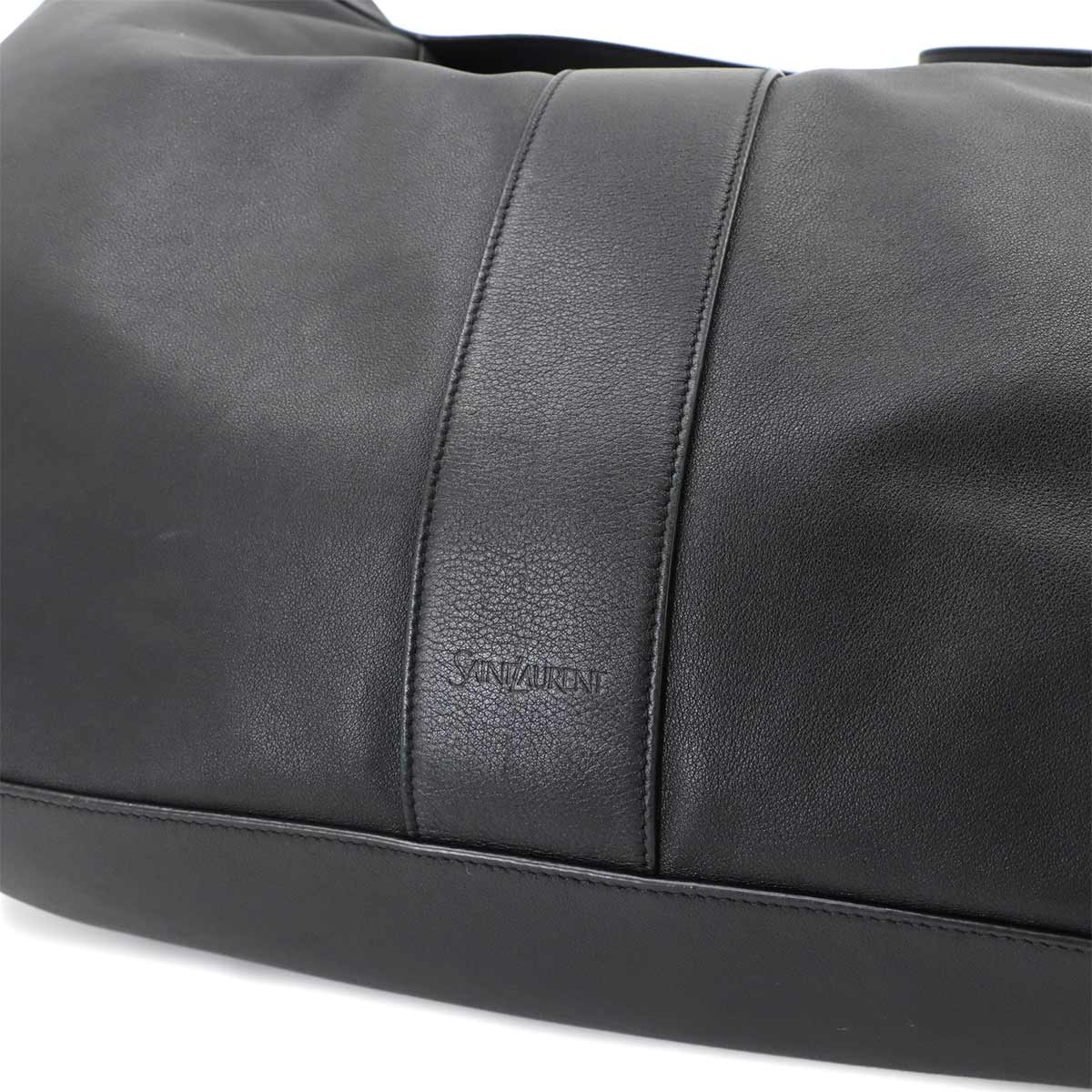 Y Large Tote Bag Leather Black 820672 Purse
