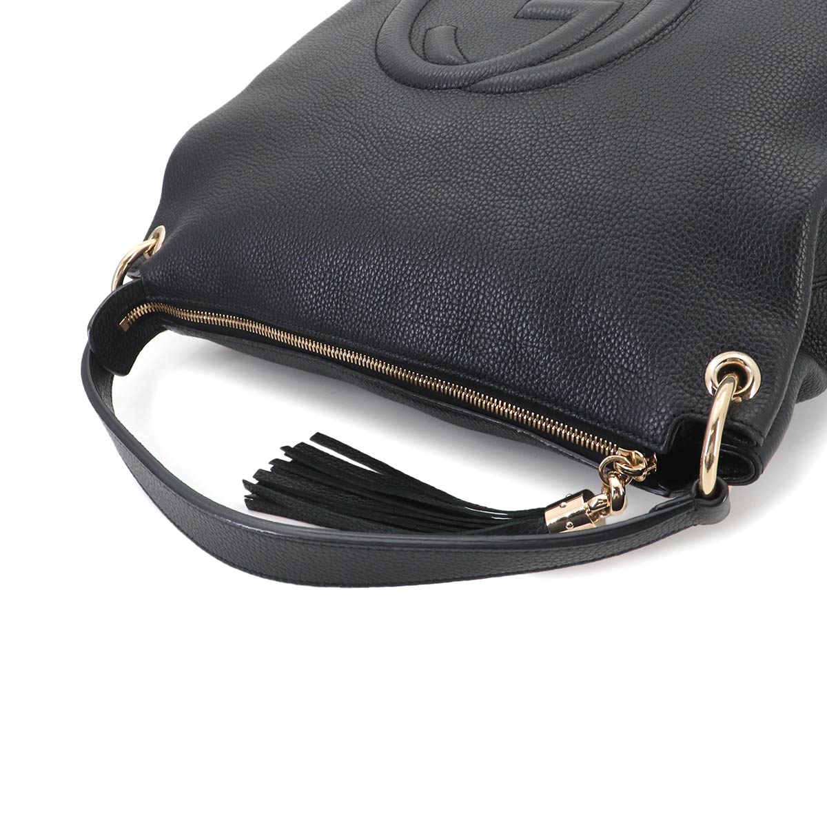 SOHO 2way Shoulder Bag Leather Black 536194 Interlocking G