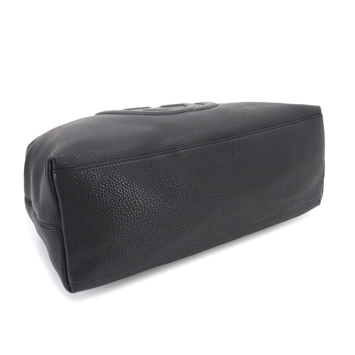 Interlocking G Soho Chain Tote Bag Leather Black 536196 Purse