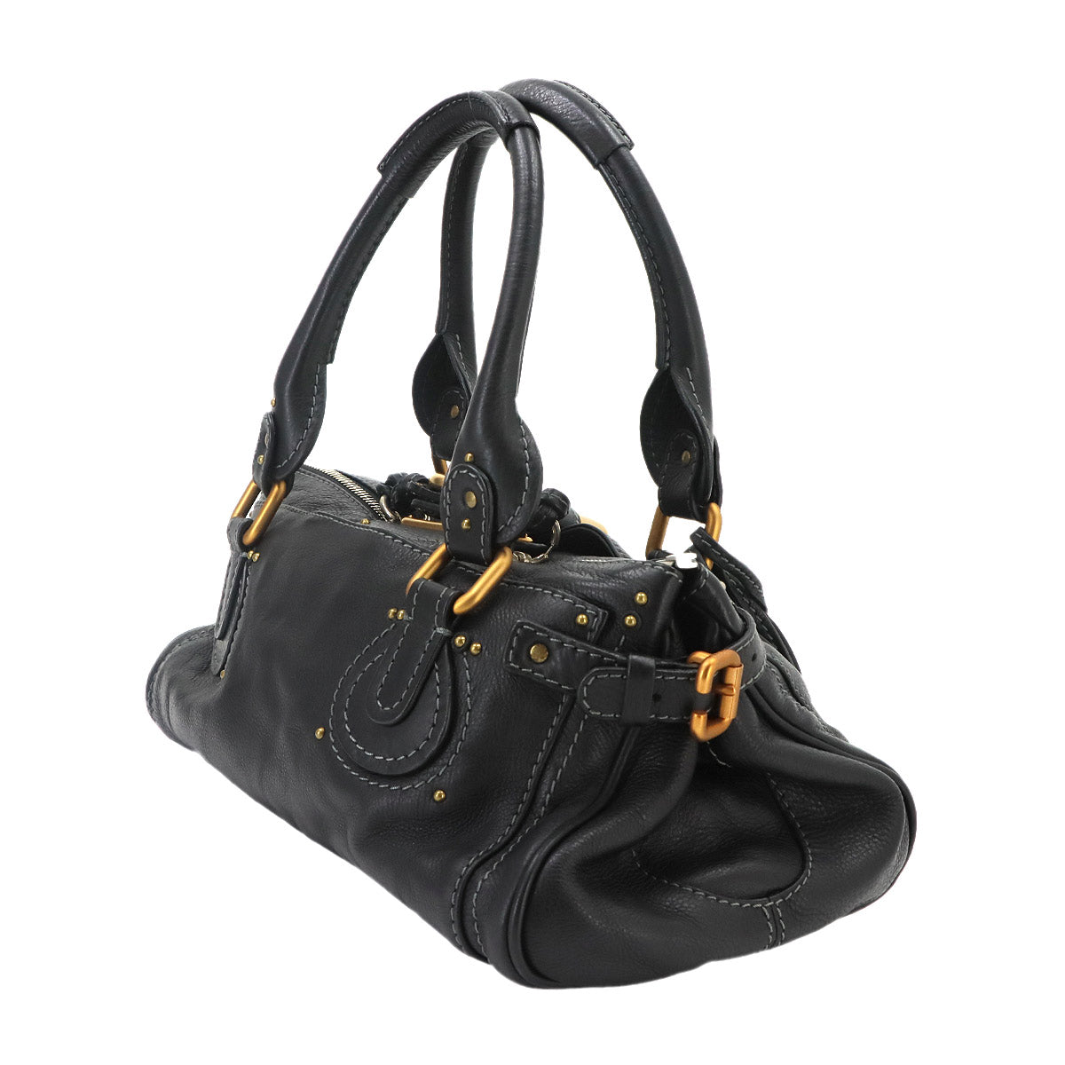 Paddington Hand Bag Leather Black Purse