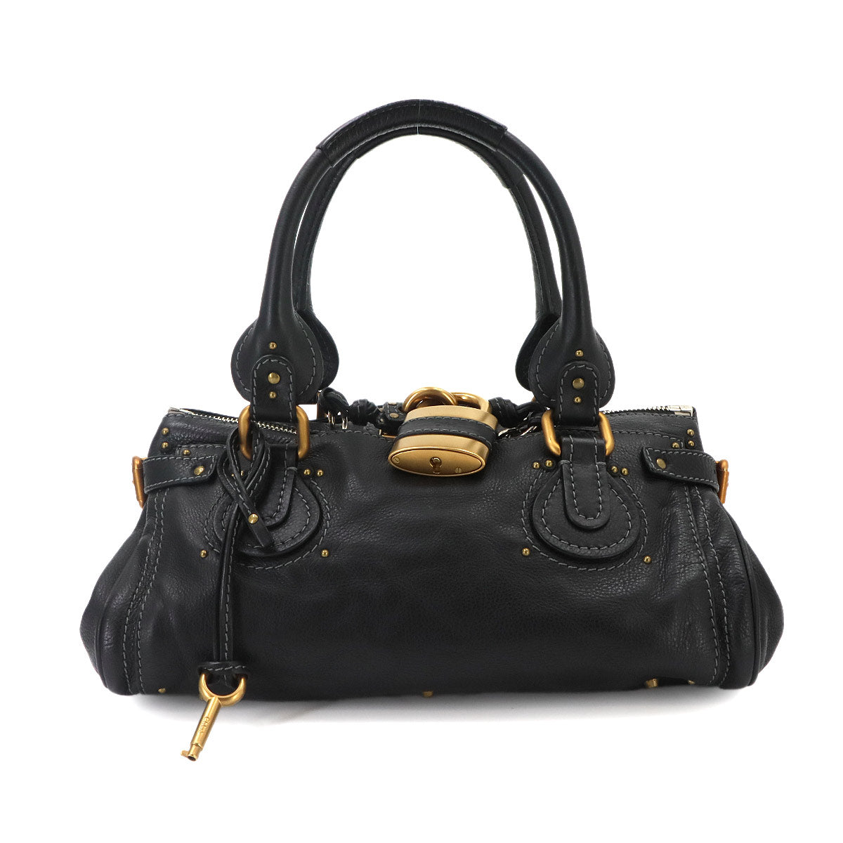 Paddington Hand Bag Leather Black Purse