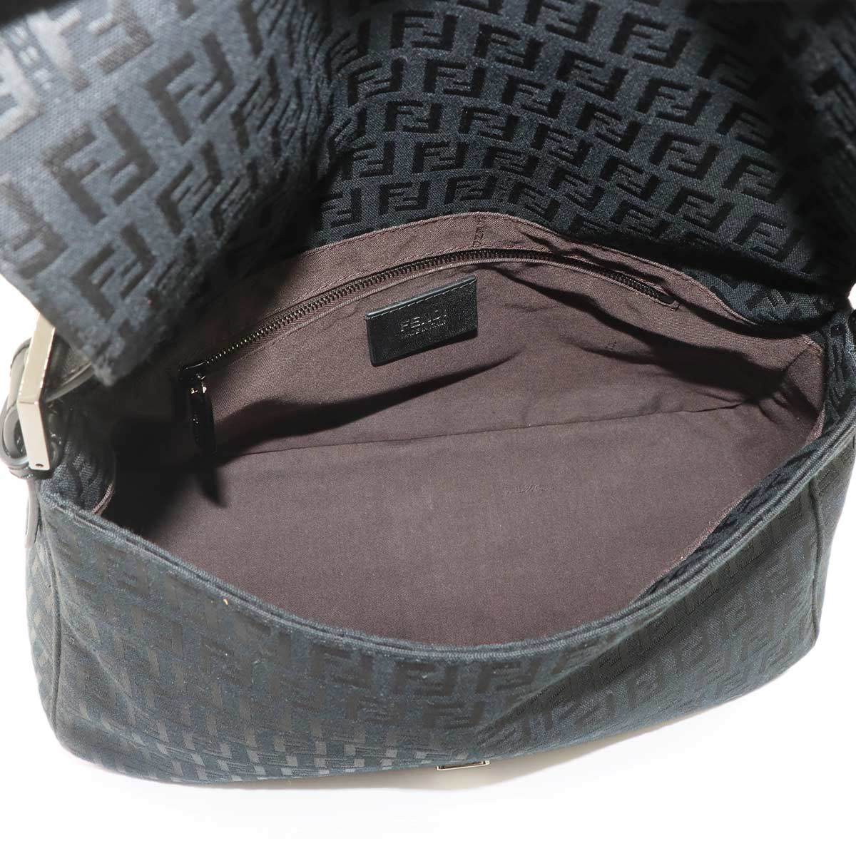 Zucchino Mamma Baguette Shoulder Bag Canvas Black 8BR001