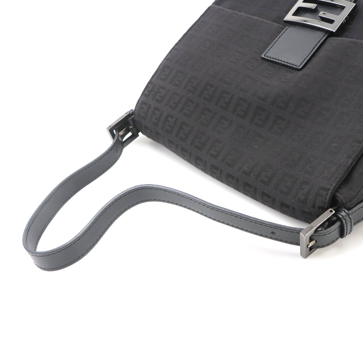 Zucchino Mamma Baguette Shoulder Bag Canvas Black 8BR001