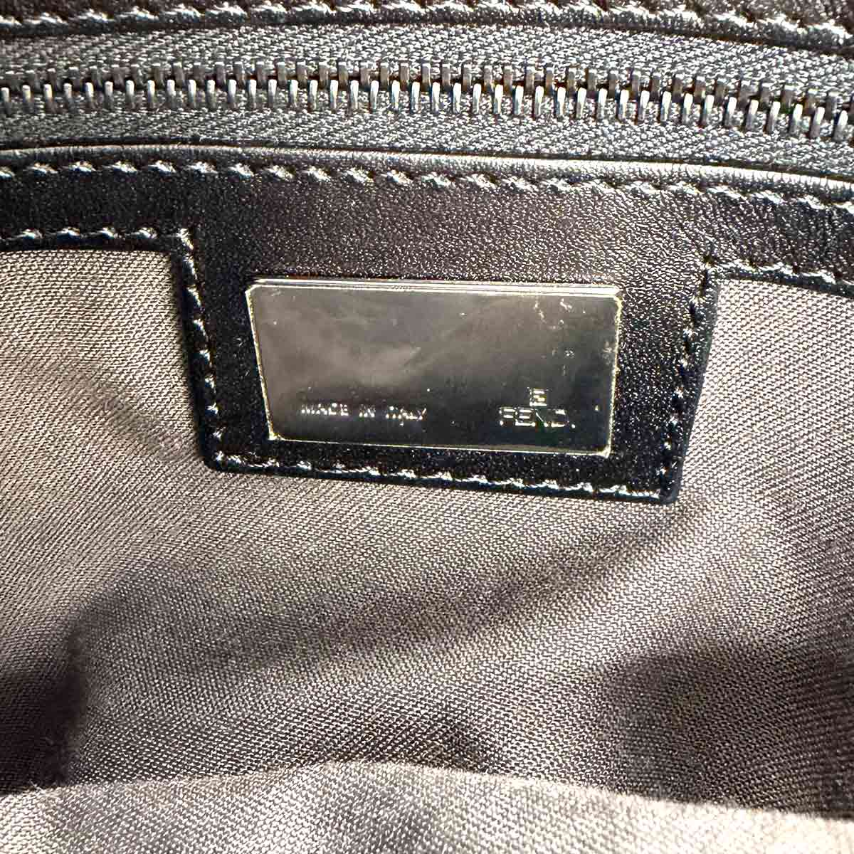 Zucchino Mamma Baguette Shoulder Bag Canvas Black 8BR001