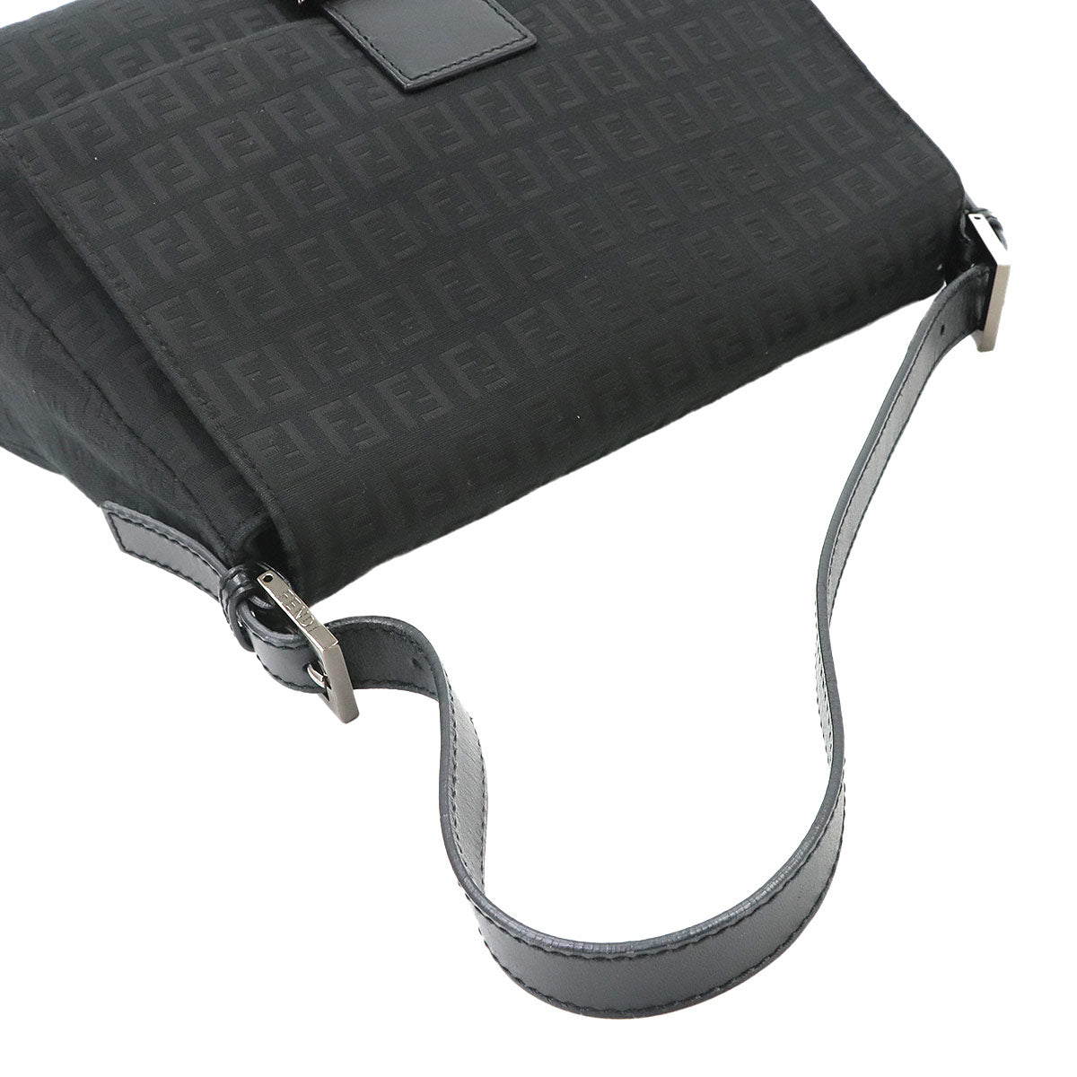 Zucchino Mamma Baguette Shoulder Bag Canvas Black 8BR001