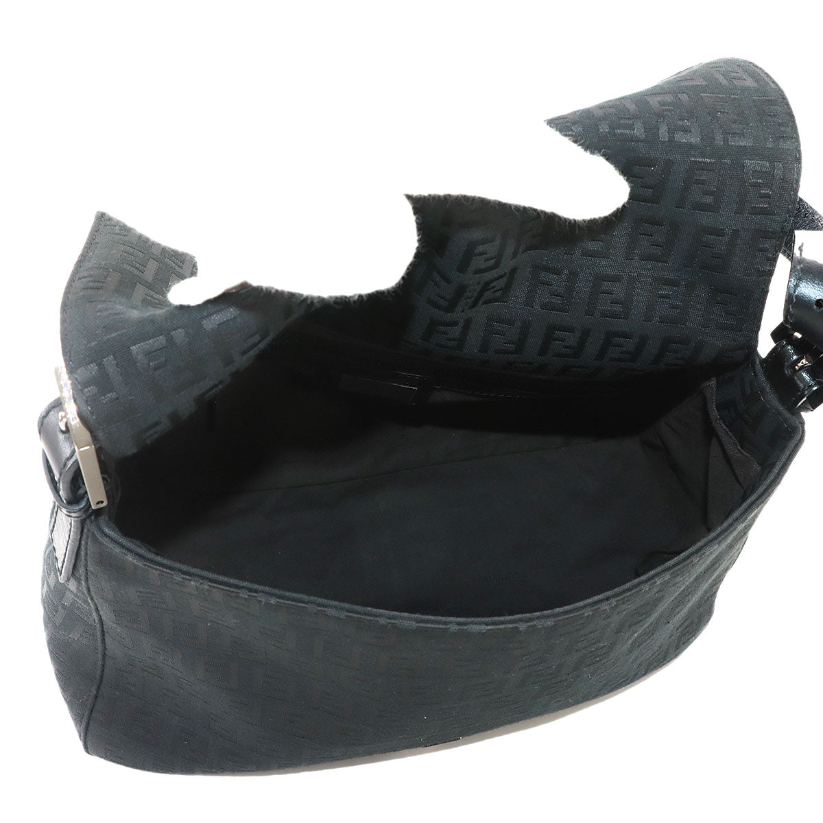 Zucchino Mamma Baguette Shoulder Bag Canvas Black 8BR001