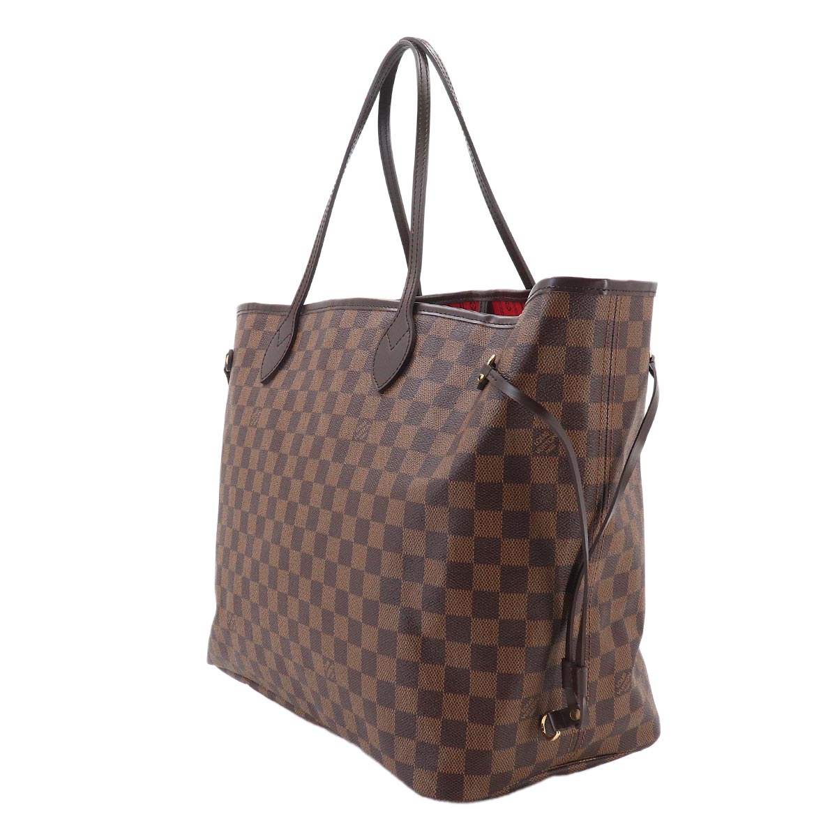 Damier Neverfull GM Tote Bag Ebene Cerise N51106 Purse