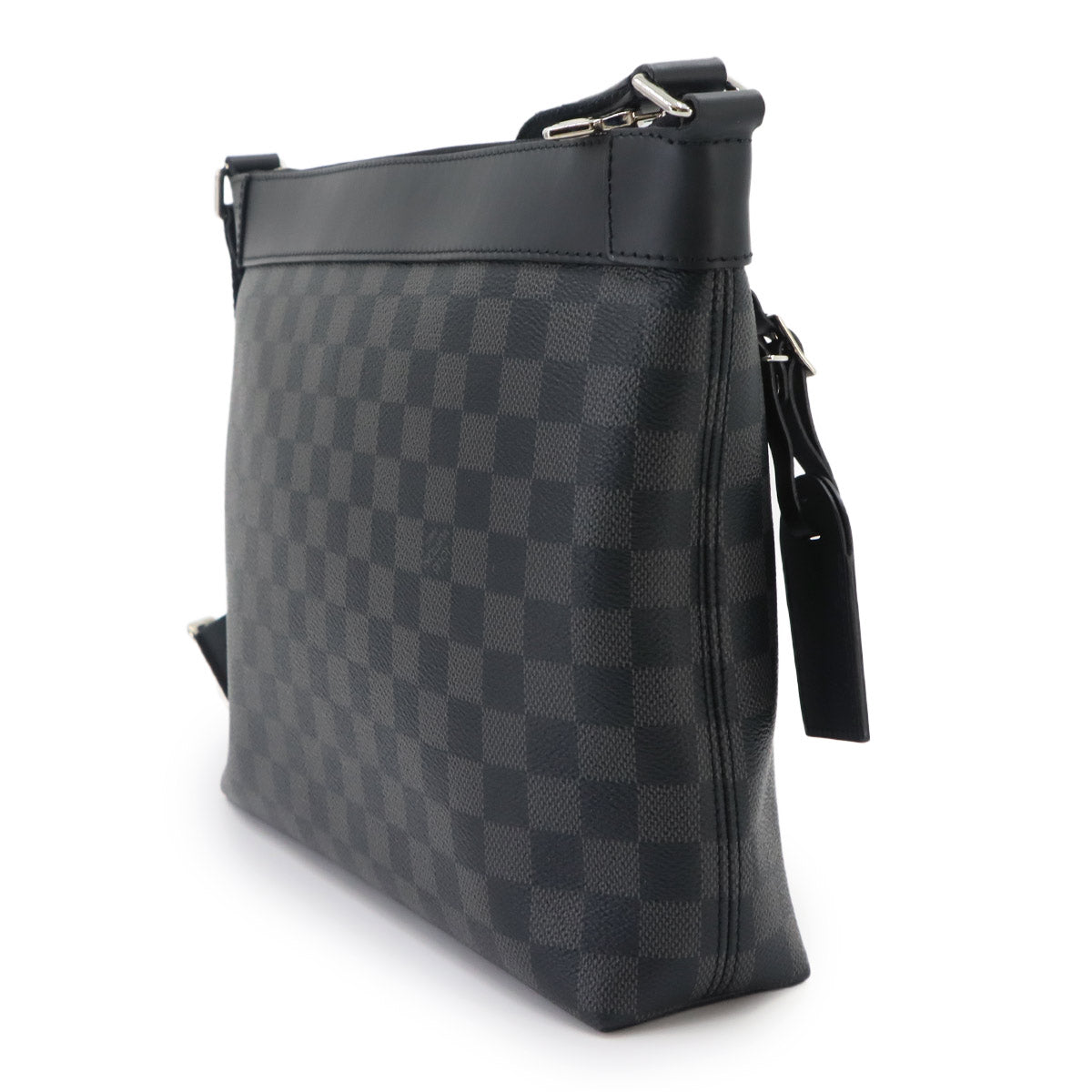 Damier Graphite Mick PM NM Shoulder Bag Black Grey N40003