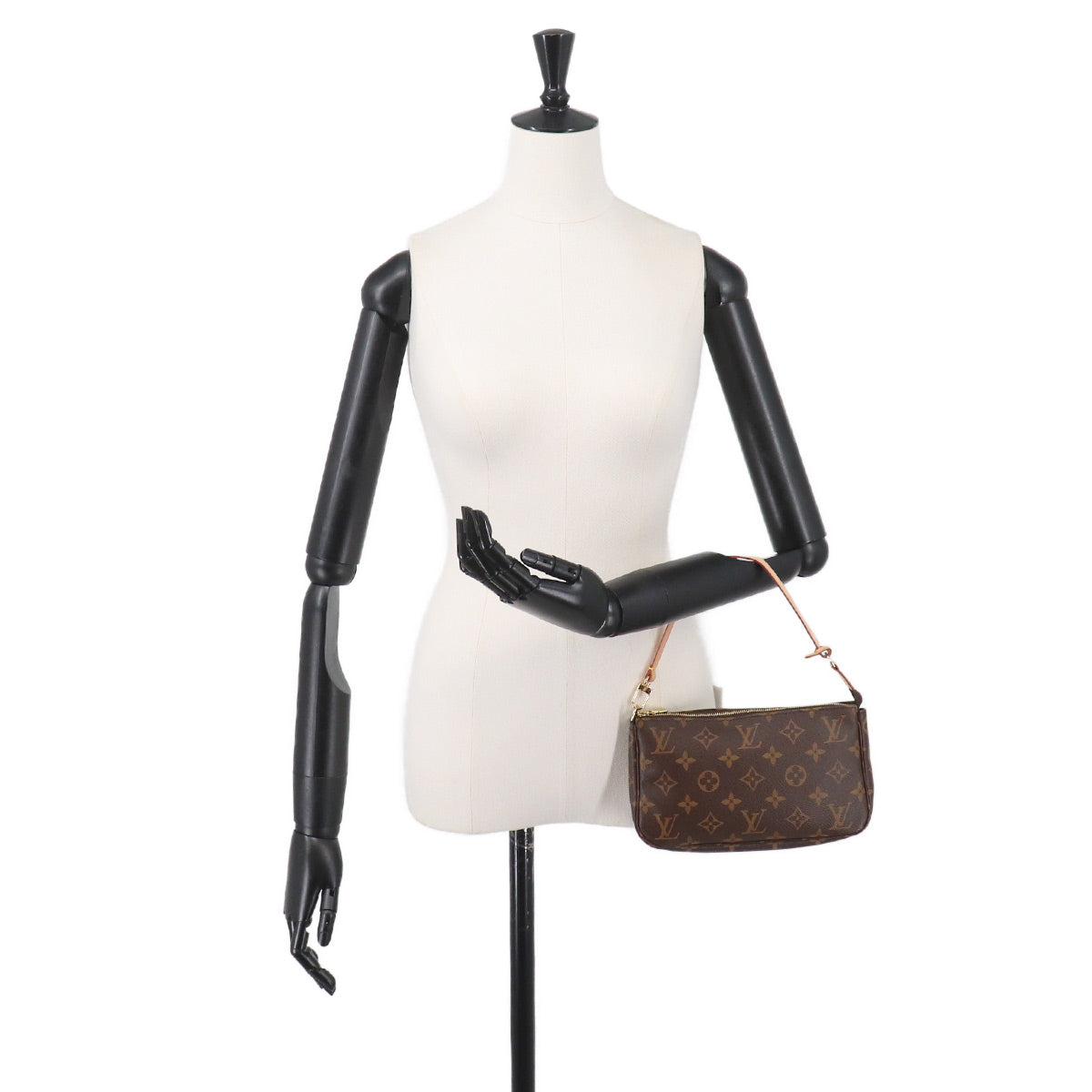 Monogram Pochette Accessoires Hand Bag Pouch Brown M51980