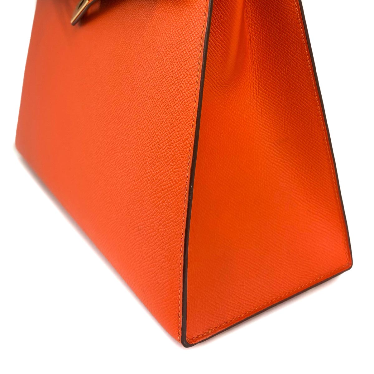 Kelly 32 Epsom Feu Orange 2way Hand Shouder Bag