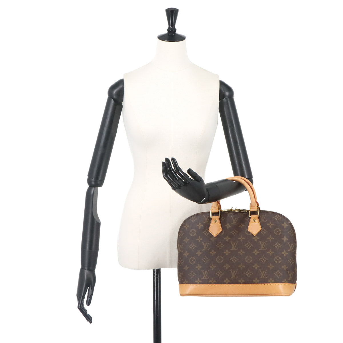 Monogram Alma Hand Bag Brown M51130 Purse