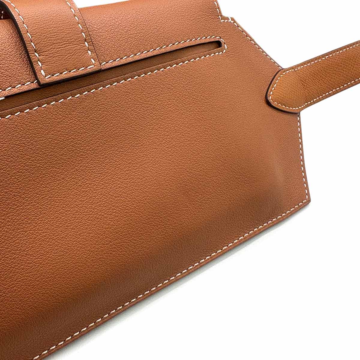 Elan pocket 24 Belt Waist porch Crossbody Bag Swift Gold XS