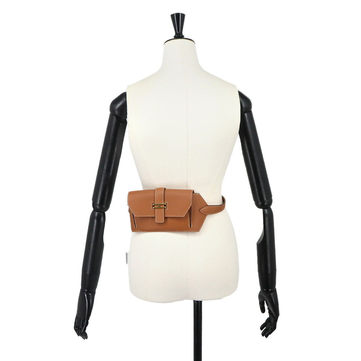 Elan pocket 24 Belt Waist porch Crossbody Bag Swift Gold XS