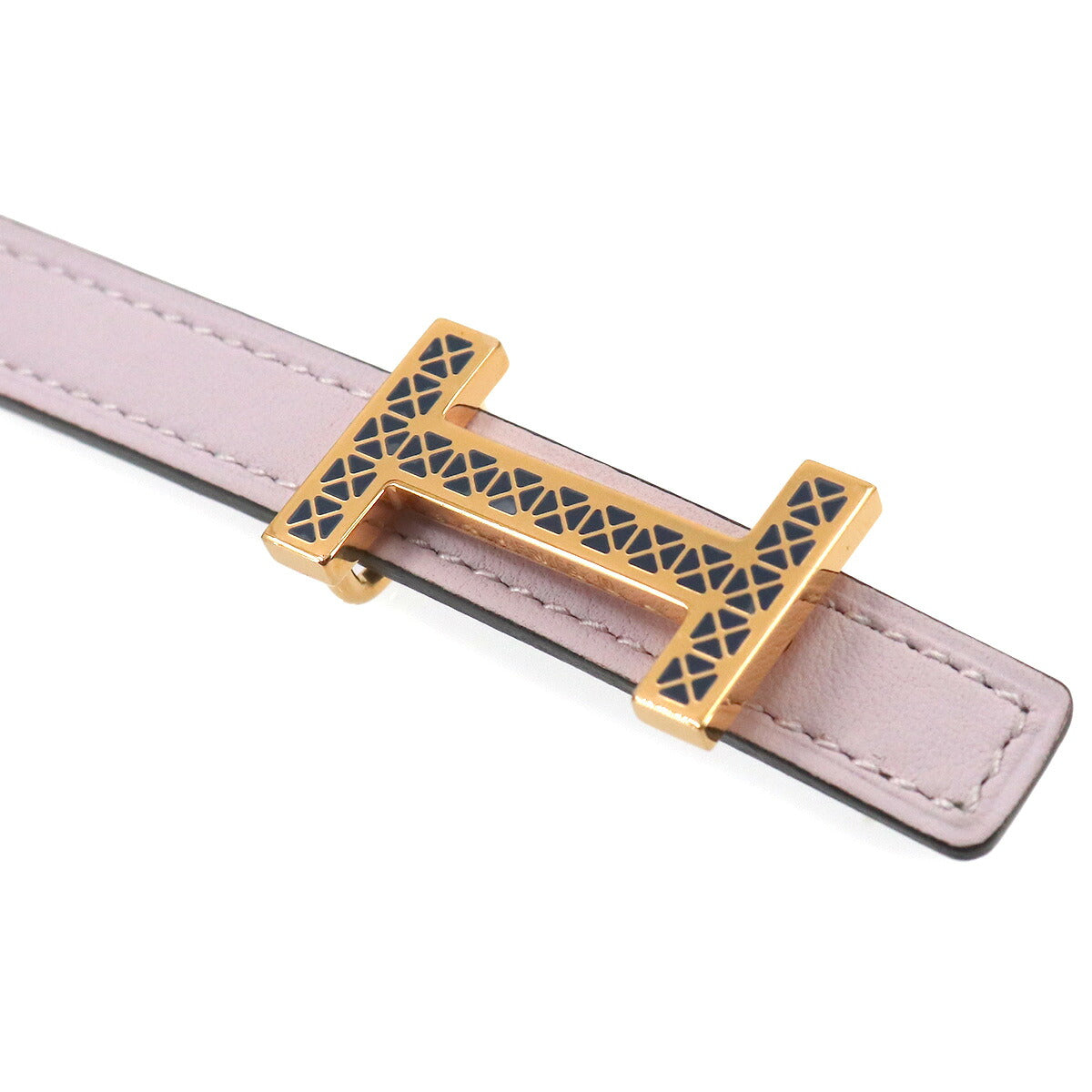 H Reversible Belt Swift Epsom Mauve Pale Vert gris Accessory