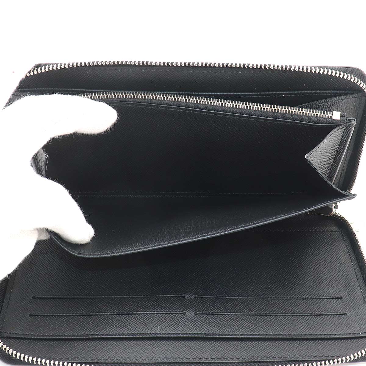Epi Zippy Organizer NM Long Wallet Leather Noir M62643