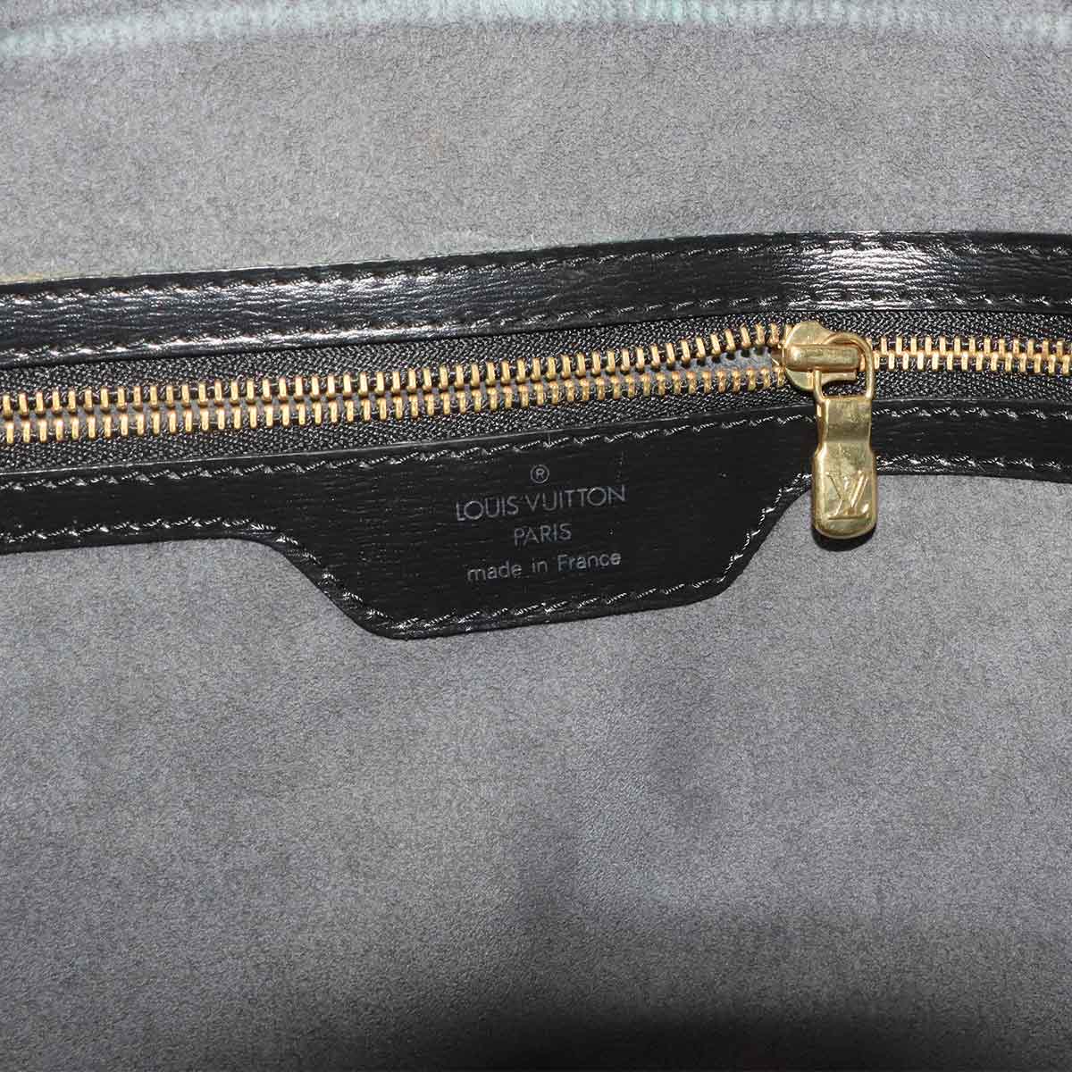 Epi Saint Jacques Shopping Tote Bag Leather Noir M52262