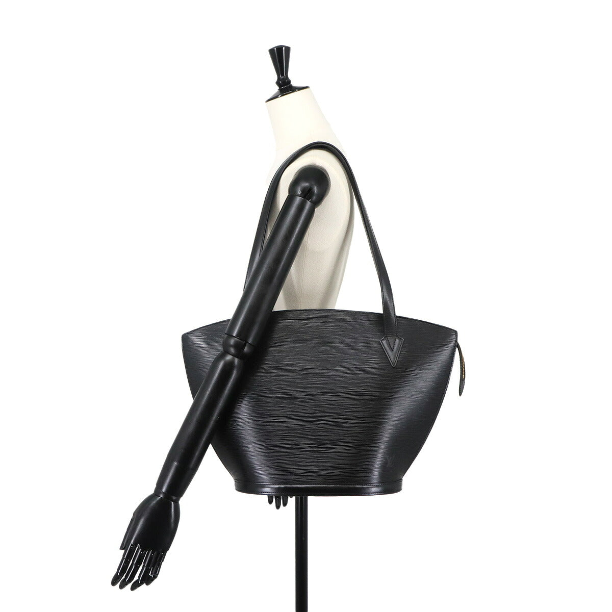 Epi Saint Jacques Shopping Tote Bag Leather Noir M52262