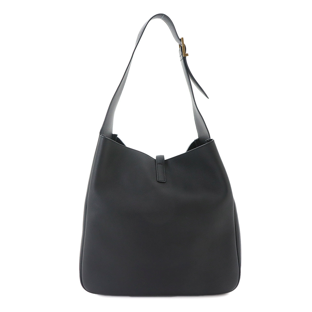 LE 5 A 7 Large Shoulder Bag Leather Black 753837 Purse