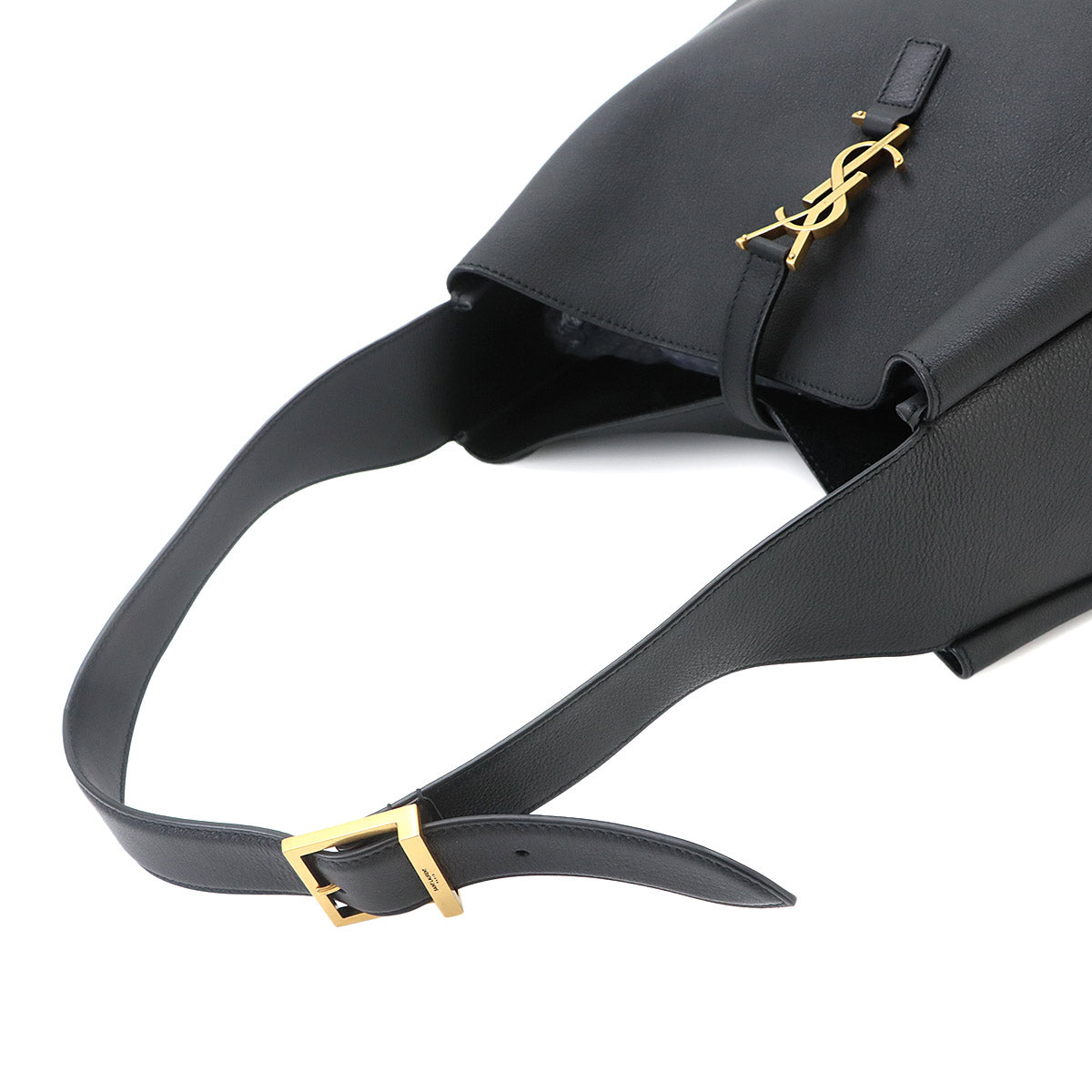 LE 5 A 7 Large Shoulder Bag Leather Black 753837 Purse