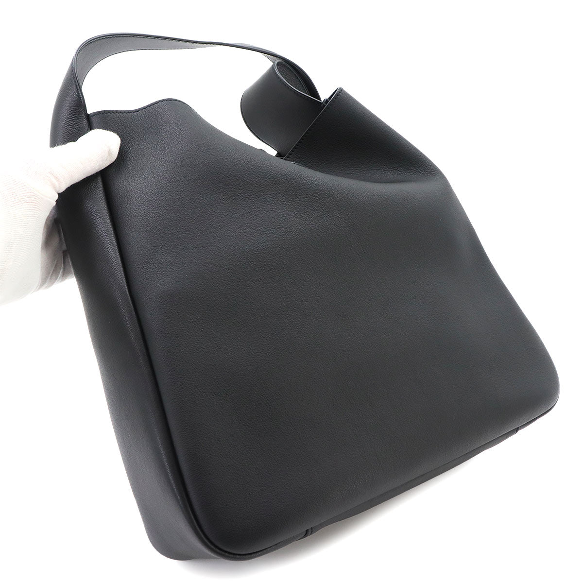 LE 5 A 7 Large Shoulder Bag Leather Black 753837 Purse