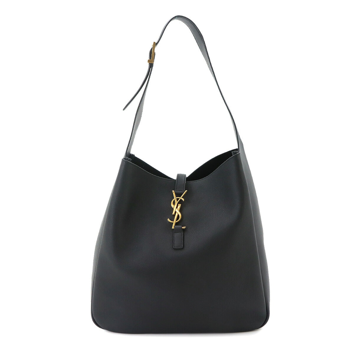 LE 5 A 7 Large Shoulder Bag Leather Black 753837 Purse