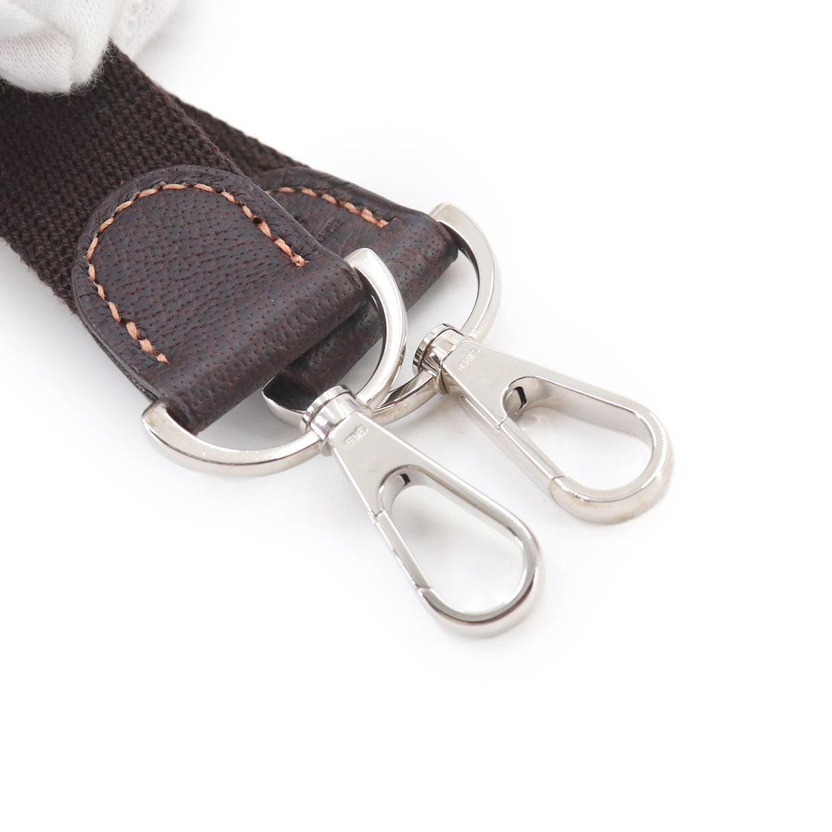 Shoulder Strap Everlyne Canvas Leather Brown