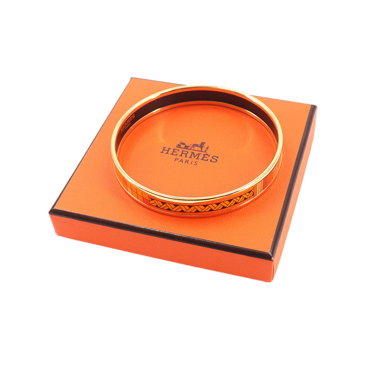 Email PM Bangle Bracelet Orange Gold Accessory