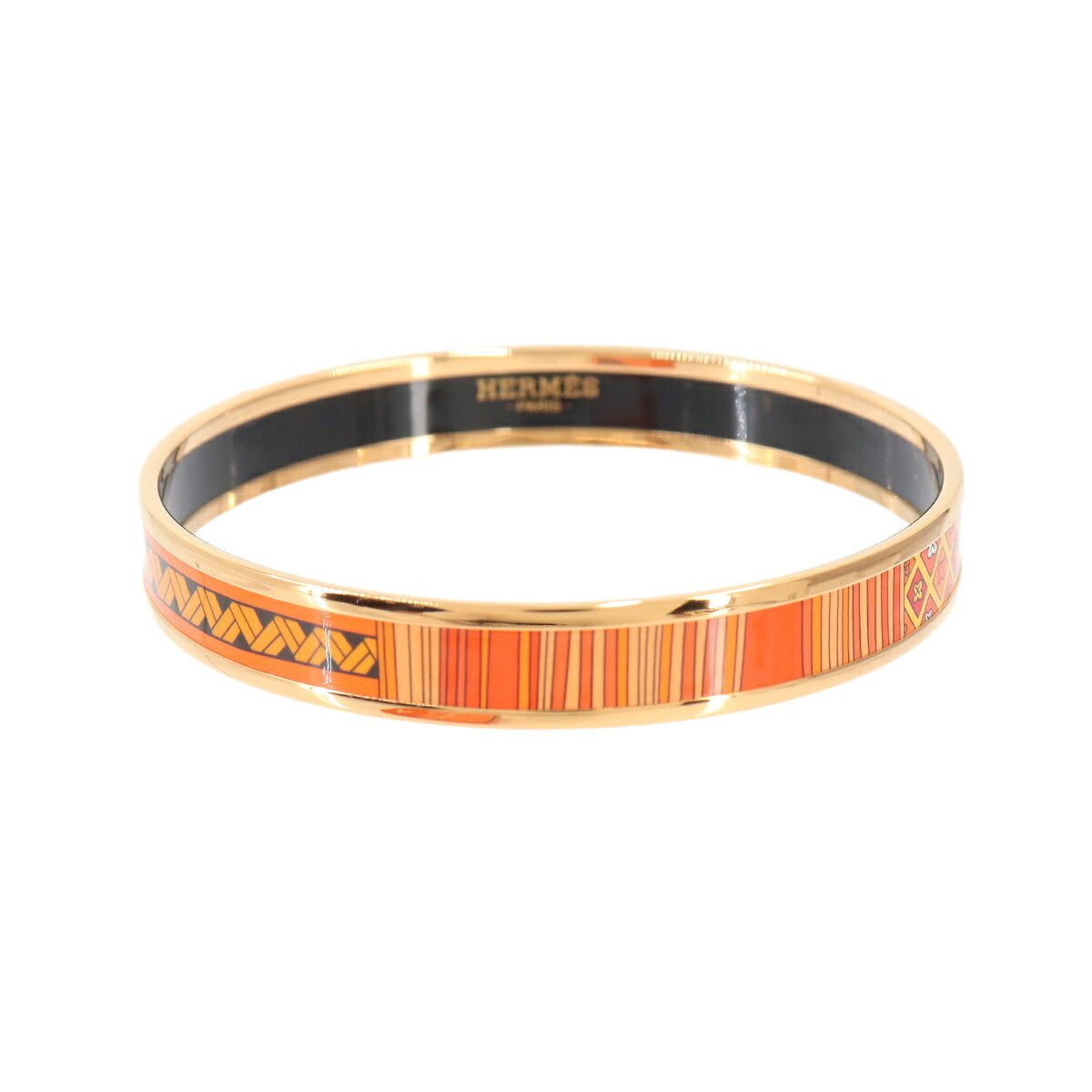 Email PM Bangle Bracelet Orange Gold Accessory