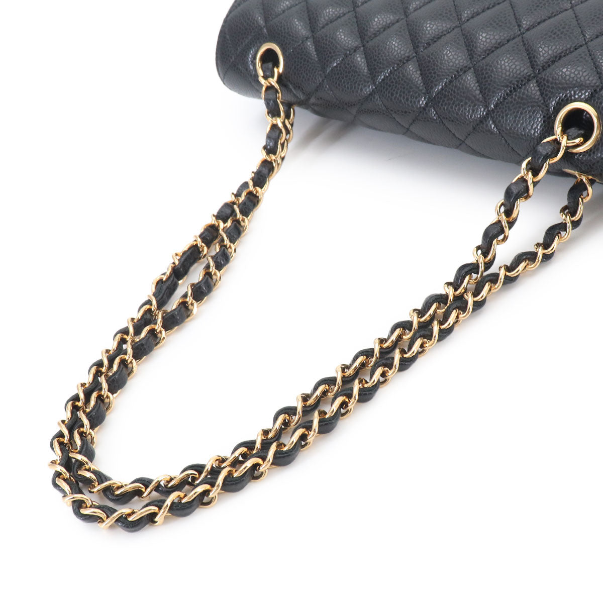 Matelasse 25 Chain Shoulder Bag Leather Black A01112 11.12