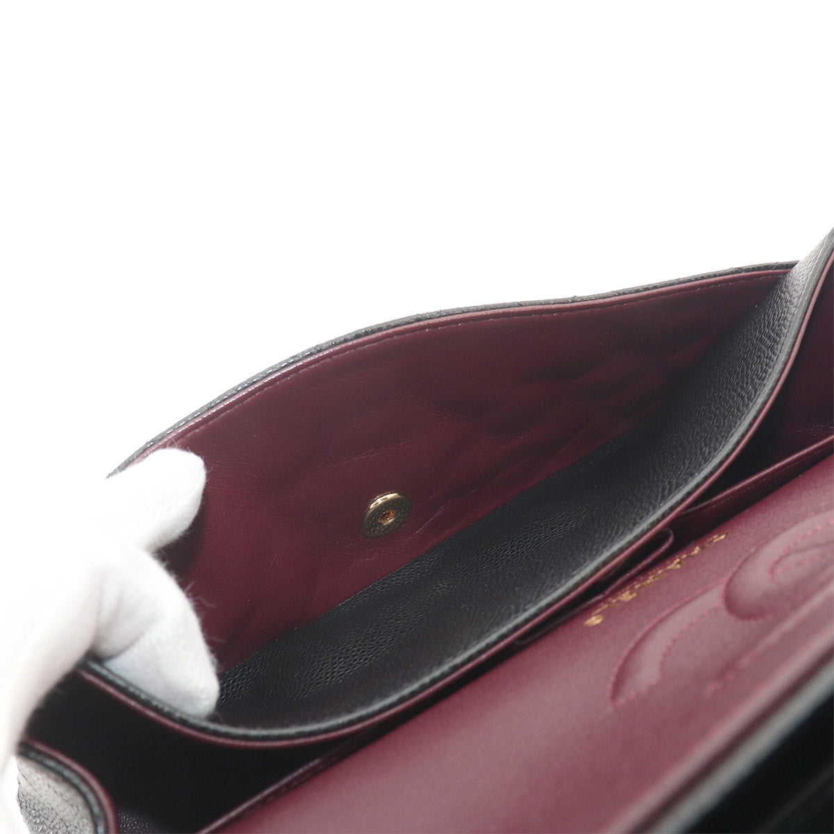 Matelasse 25 Chain Shoulder Bag Leather Black A01112 11.12