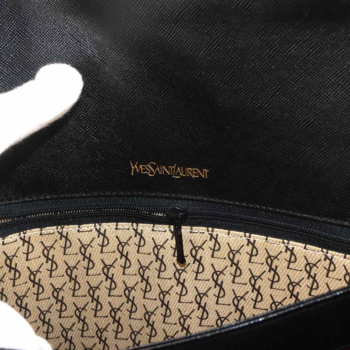 Shoulder Bag Leather Black Purse