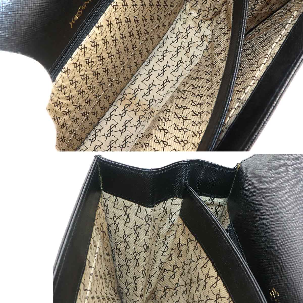 Shoulder Bag Leather Black Purse