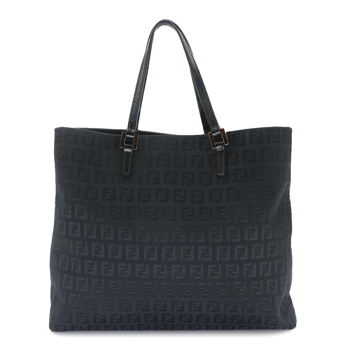 Zucchino Tote Bag Canvas Leather Black 8BH133 Purse