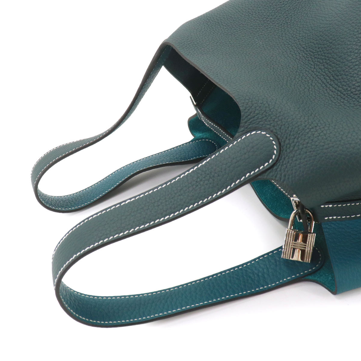 Picotin Lock Casaque MM Hand Bag Taurillon Clemence Vert cypres