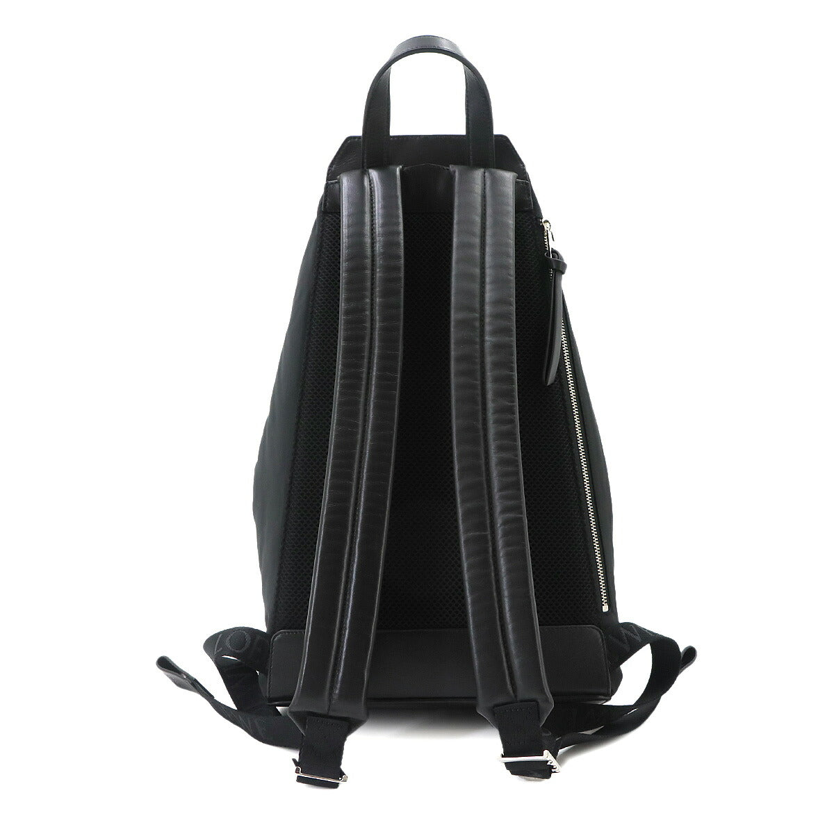 Convertible Backpack Nylon Leather Black B777W22X02 Purse