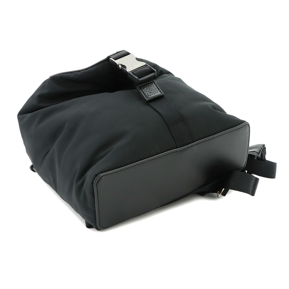 Convertible Backpack Nylon Leather Black B777W22X02 Purse