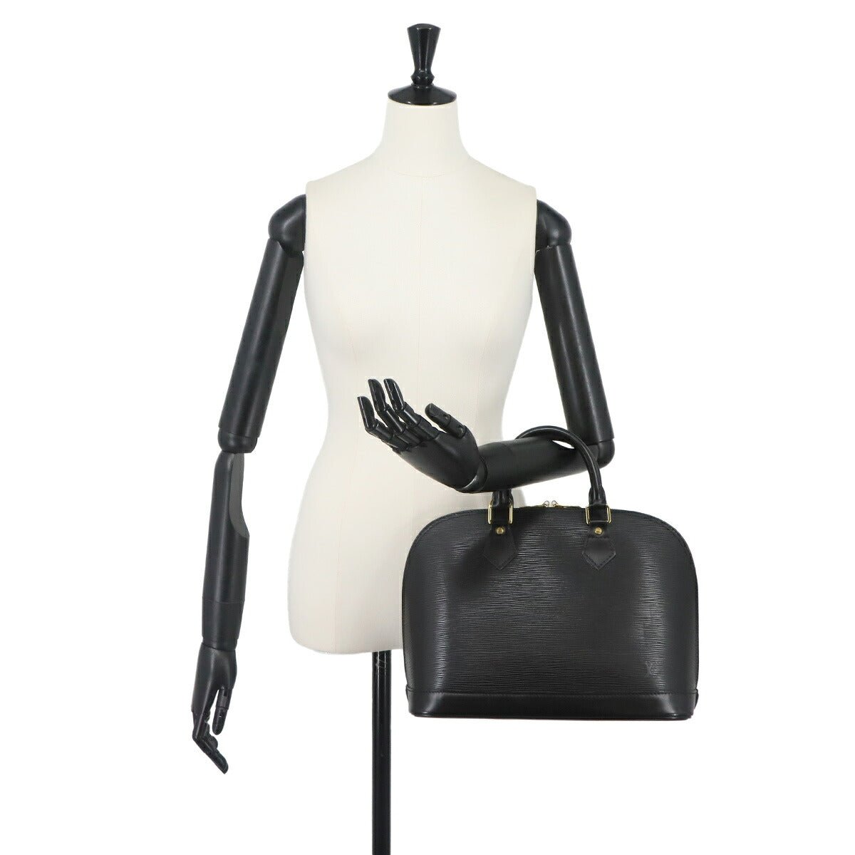 Epi Alma PM Hand Bag Leather Noir Black M52142 Purse