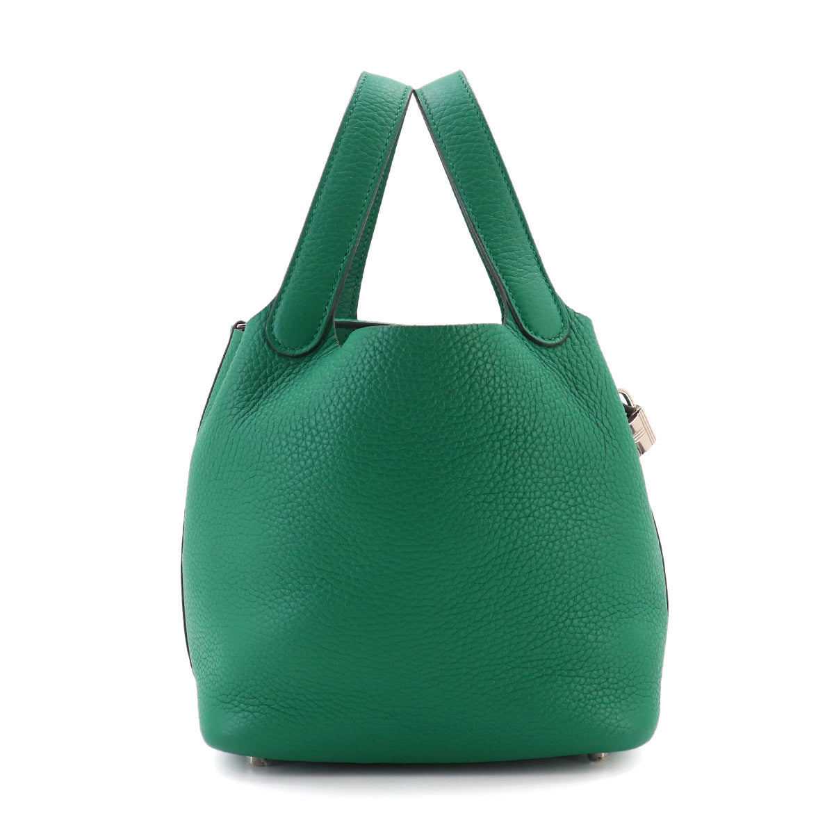 Picotin Lock PM Hand Bag Taurillon Clemence Vert vertigo Y