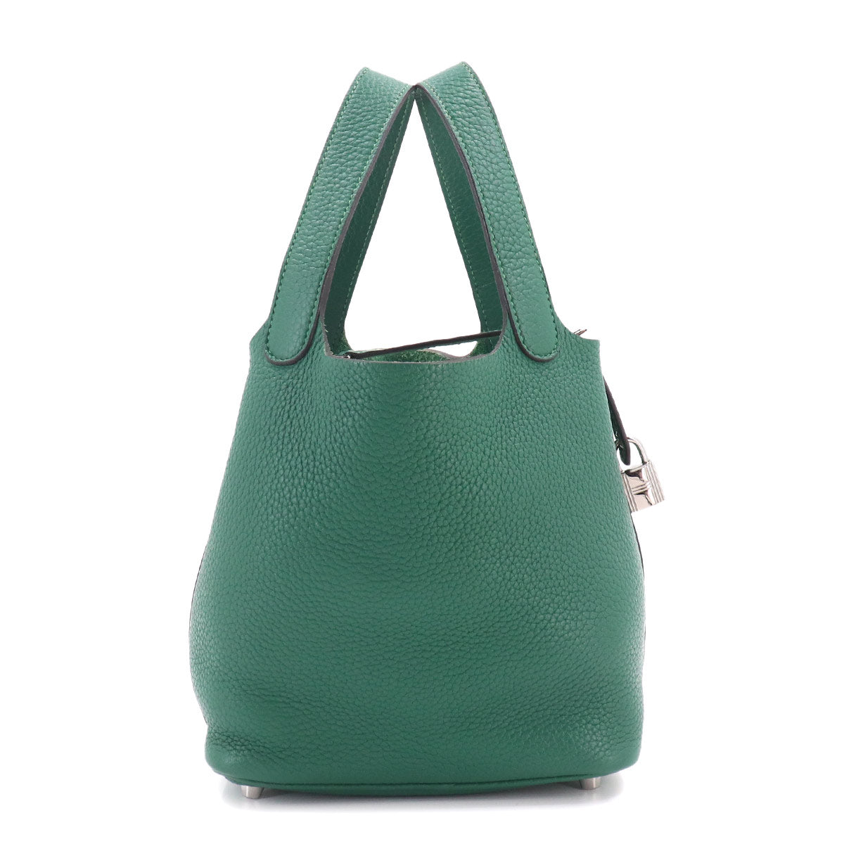 Picotin Lock PM Hand Bag Taurillon Clemence Malachite