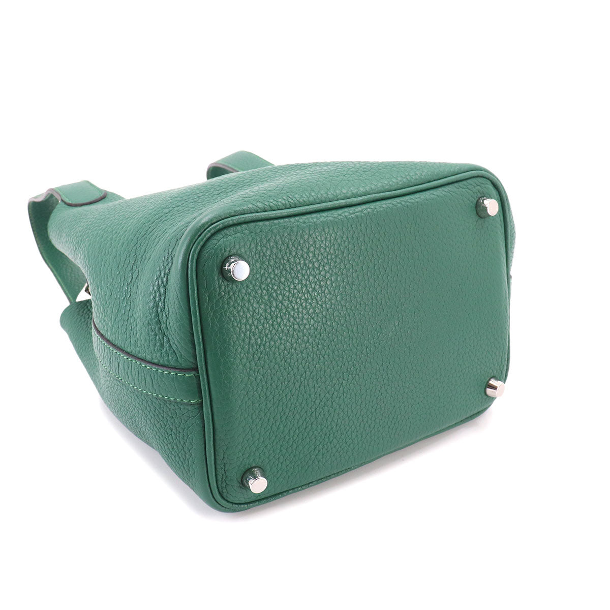 Picotin Lock PM Hand Bag Taurillon Clemence Malachite