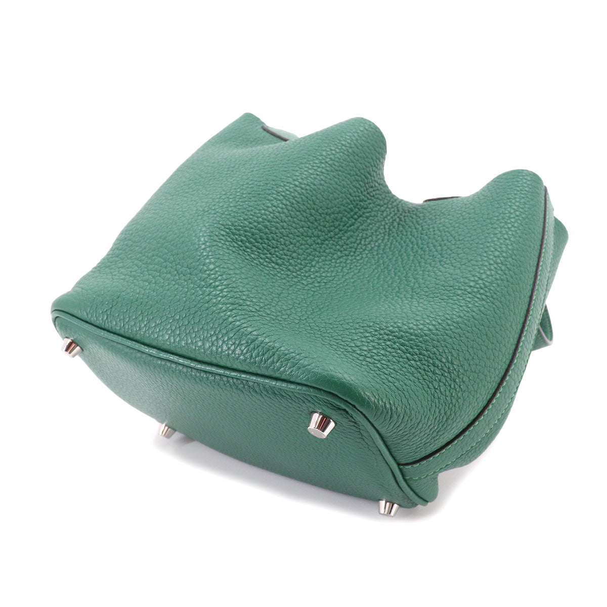 Picotin Lock PM Hand Bag Taurillon Clemence Malachite