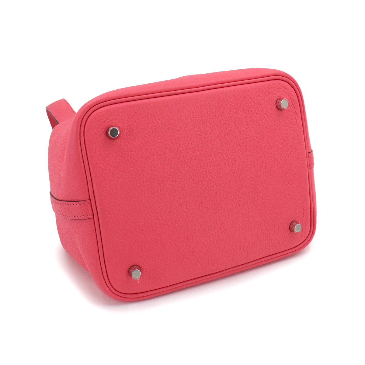 Picotin Lock MM Hand Bag Taurillon Clemence Rose azalee