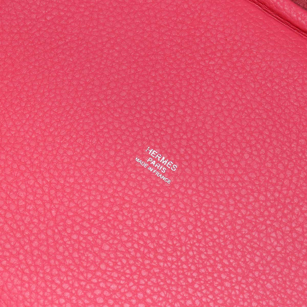 Picotin Lock MM Hand Bag Taurillon Clemence Rose azalee