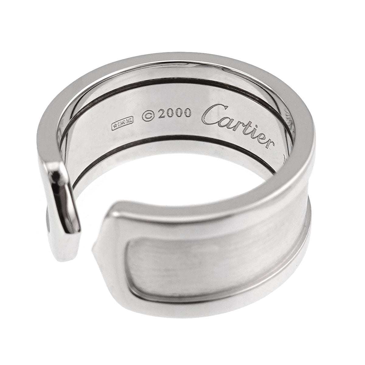 C2 2C Ring 18K White Gold 750 size54 6.75(US)